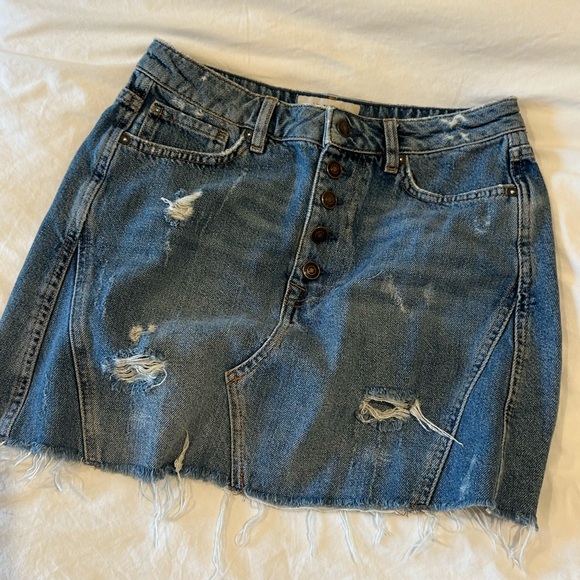 We The Free Dresses & Skirts - Free People - We the Free denim mini skirt